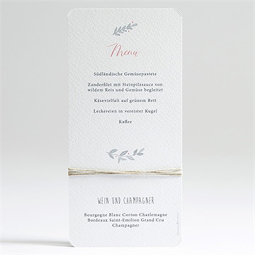 Menükarte Taufe lullaby - Dos du menu