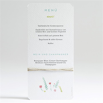 Menükarte Taufe mein rehkitz - Dos du menu