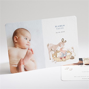 Einladung Taufe zarte illustration