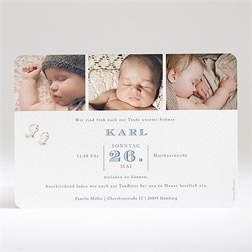 Einladung Taufe zarte illustration - Vue 2