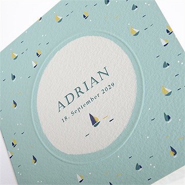 Geburtskarte Segeln - vue 2