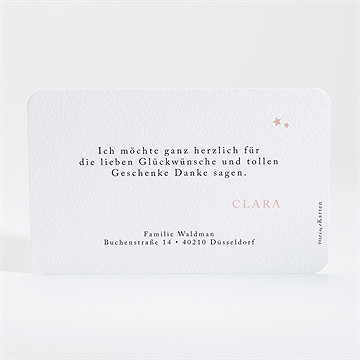 Dankeskarte Geburt Herzlich Willkommen - vue 4