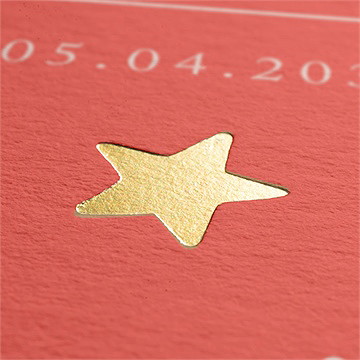 Geburtskarte Rote Freude - vue 2