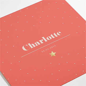 Geburtskarte Rote Freude - vue 3