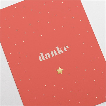 Dankeskarte Geburt Rote Freude - vue 3