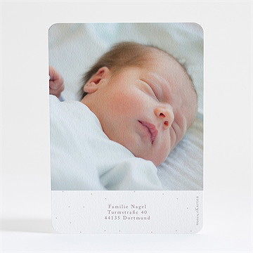 Dankeskarte Geburt Rote Freude - vue 4