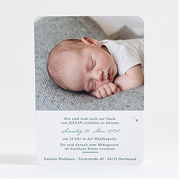 Einladung Taufe blätterranke - vue 4