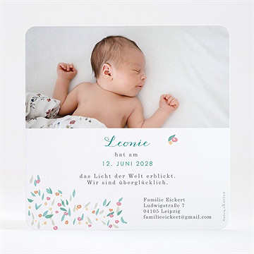 Geburtskarte blütenpracht - vue 4