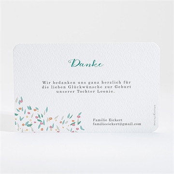 Dankeskarte Geburt Blütenpracht - vue 4