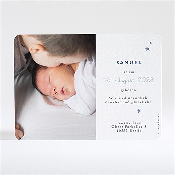 Geburtskarte Glitzernde Freude - vue 4