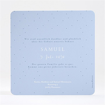 Geburtskarte Im Traum - vue 4