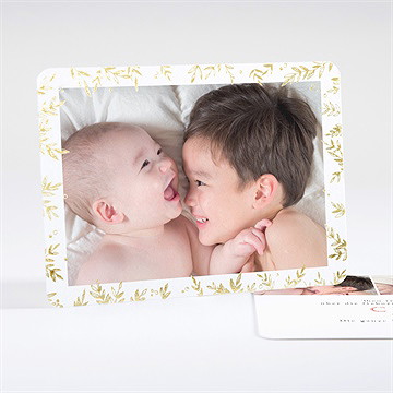 Geburtskarte Goldene Blätter