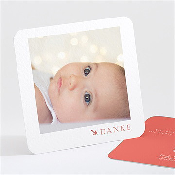 Dankeskarte Geburt Goldene Blätter