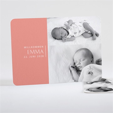 Geburtskarte schlicht und elegant