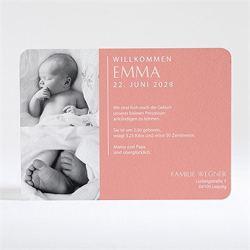 Geburtskarte Schlicht Und Elegant - Vue 2