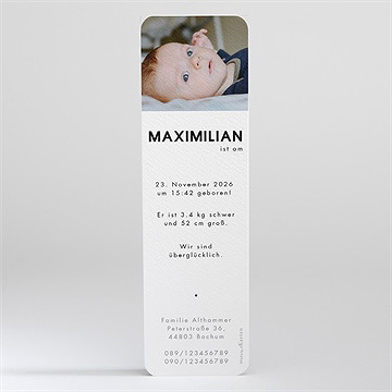 Geburtskarte Fotoautomat Design - Vue 2