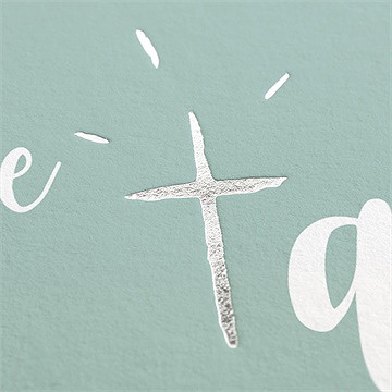 Einladung Taufe Silbernes Kreuz - Vue 2