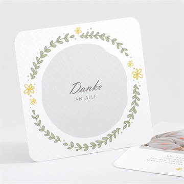 Dankeskarte Geburt bärchen girlande