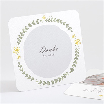 Dankeskarte Geburt Bärchen Girlande