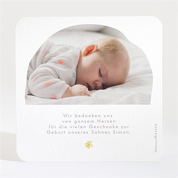 Dankeskarte Geburt Bärchen Girlande - Vue 2