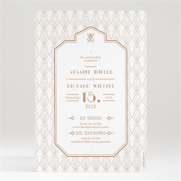 Hochzeitseinladung Art-Déco - Vue 2