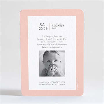 Einladung Taufe Kupfertaube - Vue 3