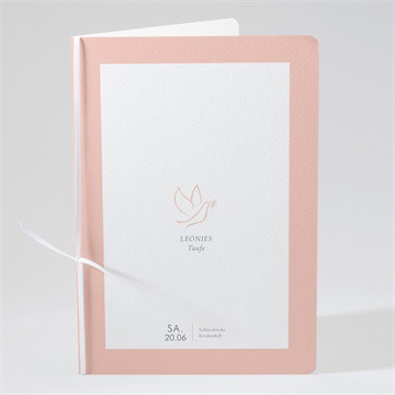 Kirchenheft Taufe Kupfertaube