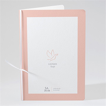 Kirchenheft Taufe Kupfertaube