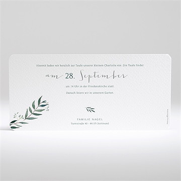 Einladung Taufe Pflanzenschmuck - Vue 2
