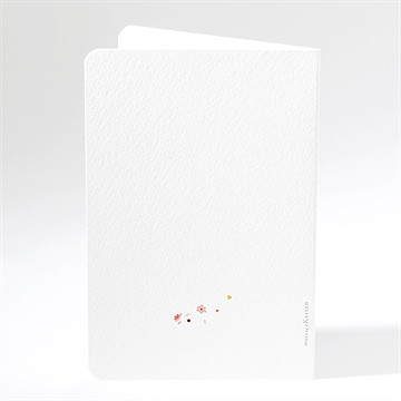 Menükarte Taufe blühendes glück - Dos du menu