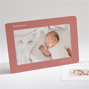 Geburtskarte Schick Umrahmt