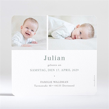 Geburtskarte Meine Wiege - vue 2