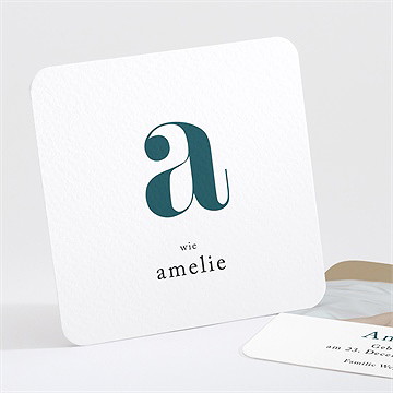 Geburtskarte Hübscher Kinderreim