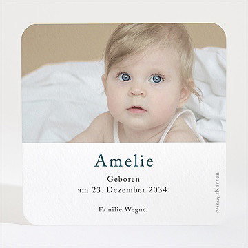 Geburtskarte Hübscher Kinderreim - Vue 2