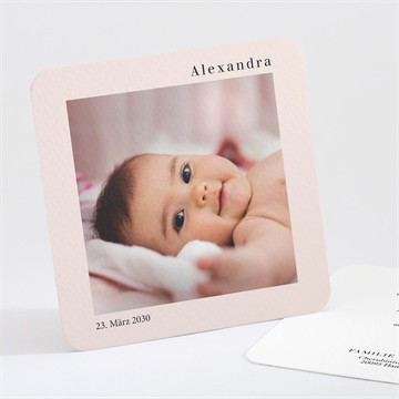 Geburtskarte foto mit rahmen