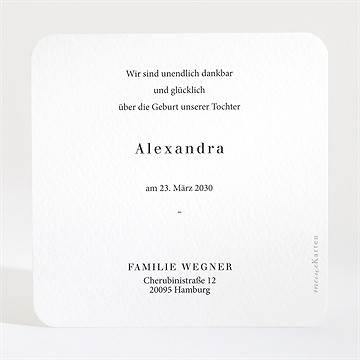 Geburtskarte foto mit rahmen - Vue 2