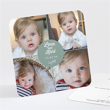 Geburtskarte Fröhliches Mosaik