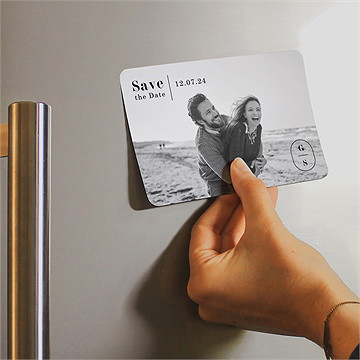 Save the Date Karte terrakotta - magnet - Vue 2