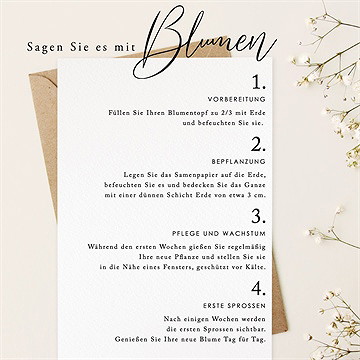 Geburtskarte glückssamen - vue 4