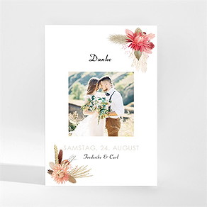 Dankeskarte Hochzeit behutsamkeit - magnet