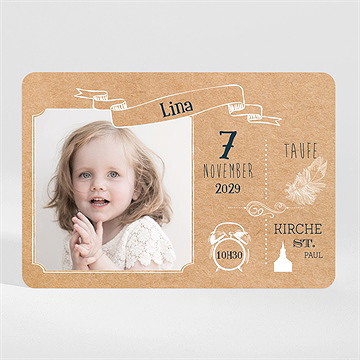 Einladung Taufe piktogramme - magnet