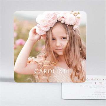 Einladung Kommunion schöner iktus - gold