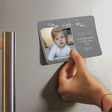 Dankeskarte Geburt Vintage Touch - Vue 2