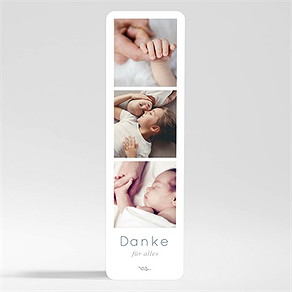 Dankeskarte Geburt zur geburt