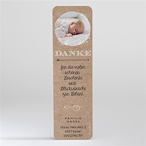 Dankeskarte Geburt kraft & co