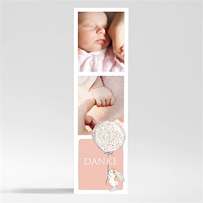 Dankeskarte Taufe kleines kaninchen - magnet