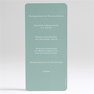 Menükarte Taufe silbernes kreuz - Vue 2