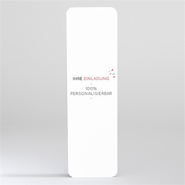 Hochzeitseinladung Blanco - 5,3X19,4Cm (N200506)