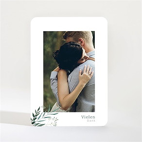 Dankeskarte Hochzeit olivenzweig - magnet