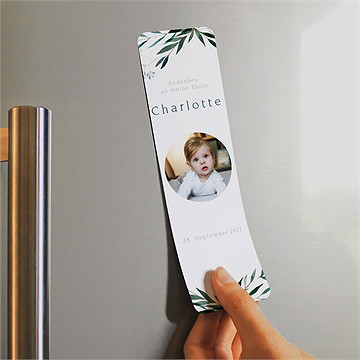 Andenken Taufe pflanzenschmuck - magnet - Vue 2